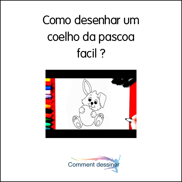 Como desenhar um coelho da pascoa facil